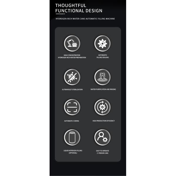 Hydrogen-rich Water Filling Machine 330ml - 1L Can Filling Machine VST-Q9