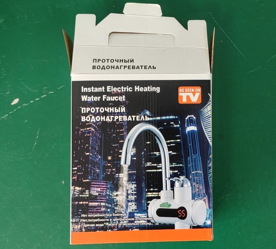 Tankless Instant Electric Heater Tap 304 Stainless Electric Heated Basin Tap CE