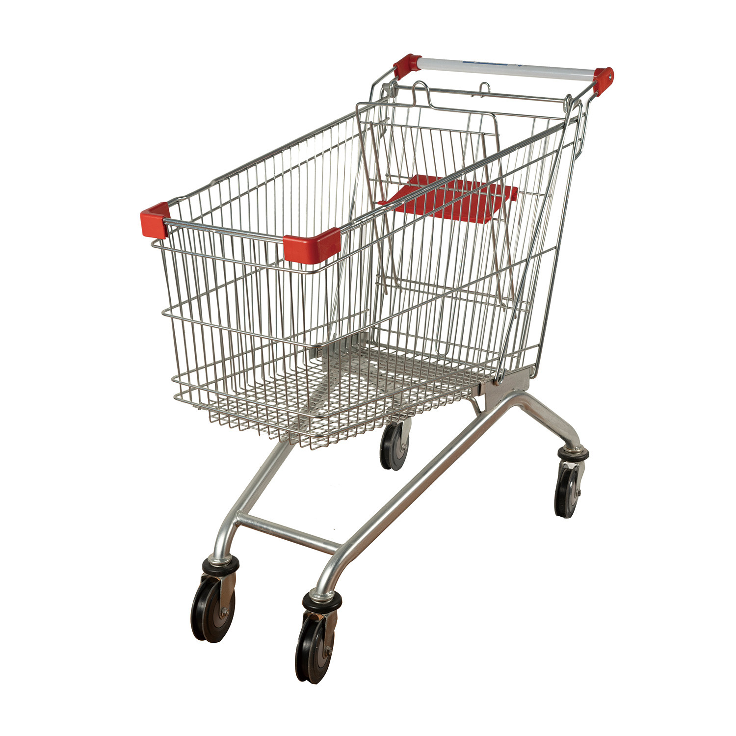 Metal Basket 125L European Shopping Trolley Grocery Cart Anti Theft
