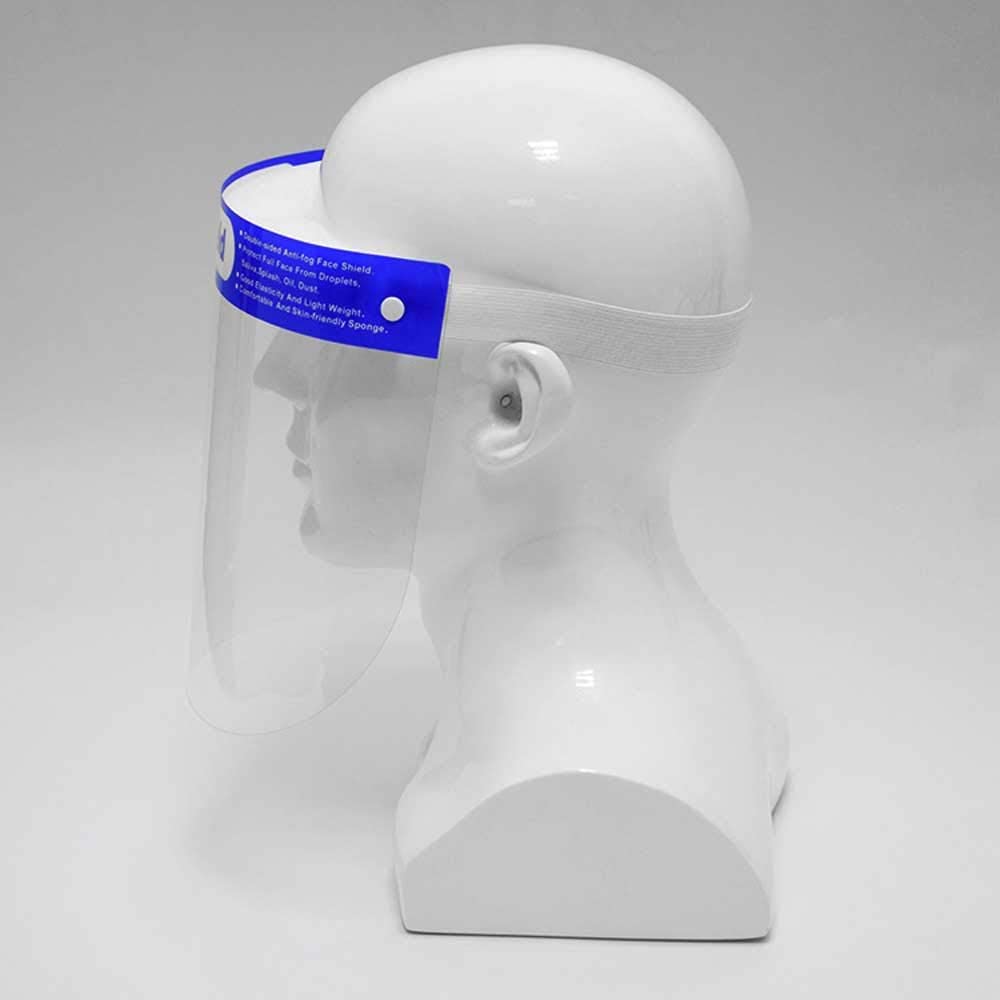 Custom Logo Imprintable Medical Face Shield Visor Reusable No Glare Lens