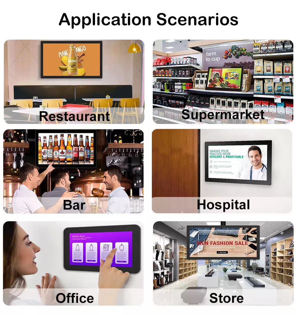 led screen video wall digital signage and displays wall mount led display interactive digital signage