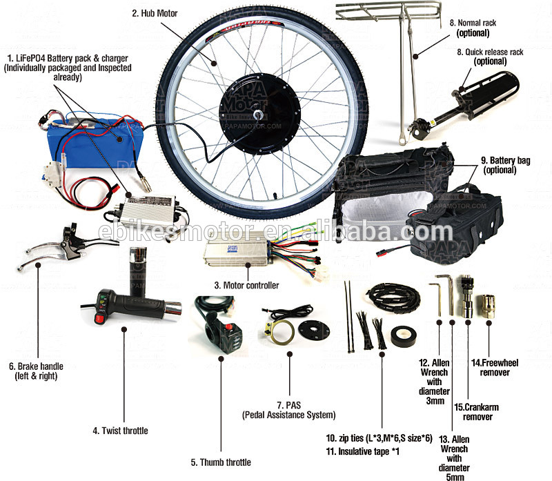 20" 24" 26" 28" 700c wheel hub motor kit diy magnet motor kits