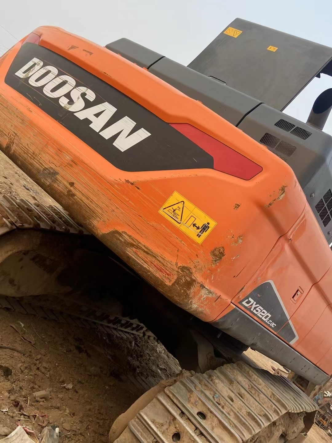 Used Doosan DX520LC excavator, large hydraulic tracked excavator