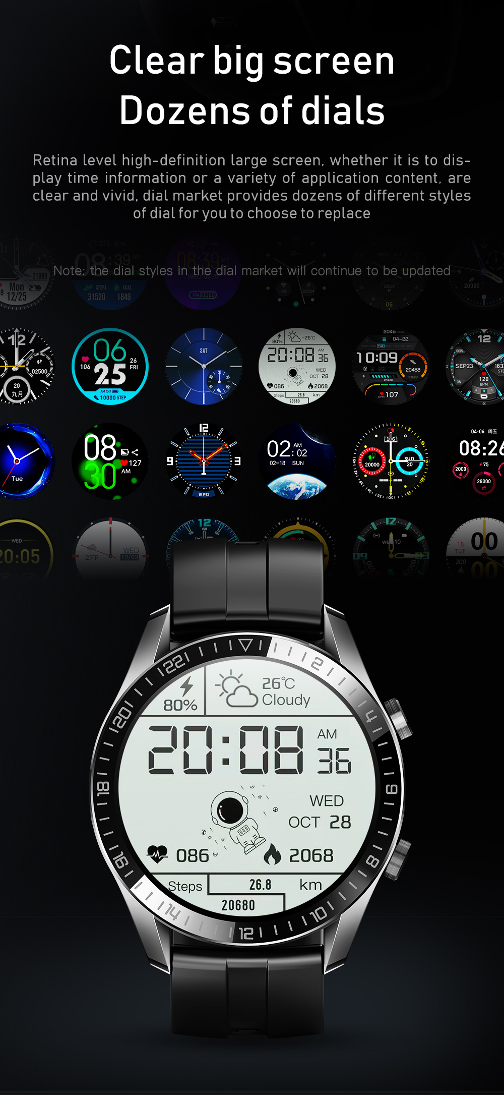 HL59 Smartwatch Electronic Couples 1.28 inch ECG PPG Blood Pressure Watch No Camera