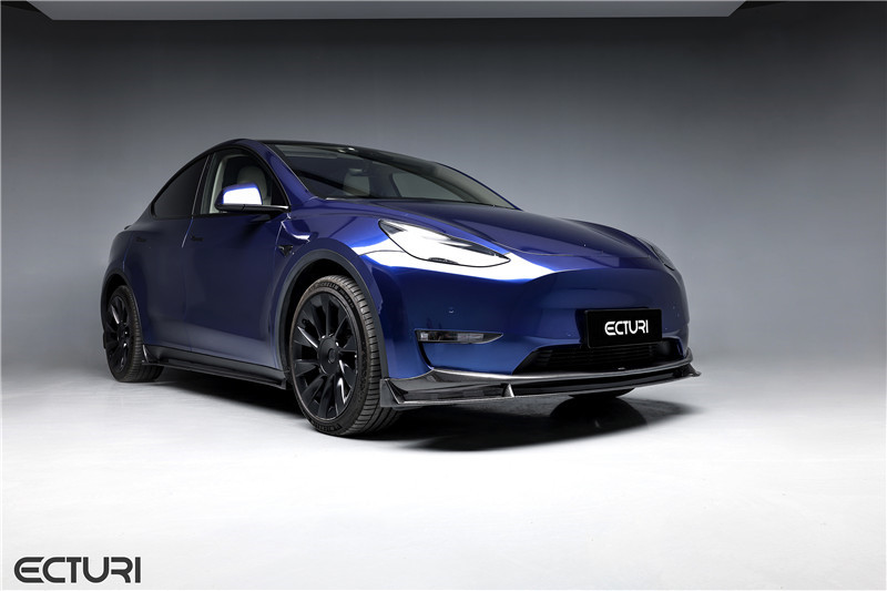Auto Parts Carbon Fiber Body Kit for Tesla MODEL Y MODEL Y Upgraded Ecturi Style Front Shovel Diffuser Spoiler Body Kit
