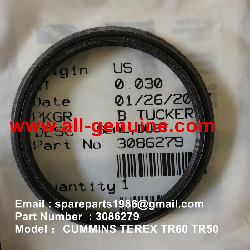 CUMMINS TEREX 3086279 SEAL DUST NHL MINING DUMP TRUCK TR35 TR50 TR60 TR100 3305B 3305F 3303 3307 TR45 TR70 MT4400