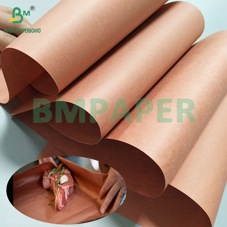 70gsm Pink Uncoated Wax Food Grade Barbecue Paper Bacon Paper
