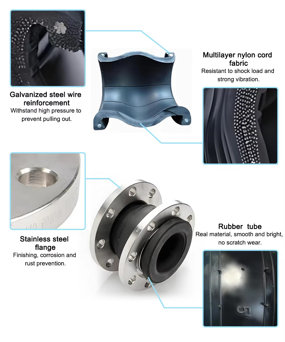 Easy Installation Single Sphere Rubber Expansion Joint For Pipeline System
