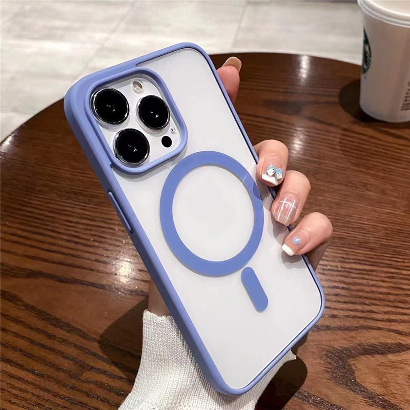 Slim Tpu Magnetic Phone Cover Shockproof For IPhone 16 Pro Max