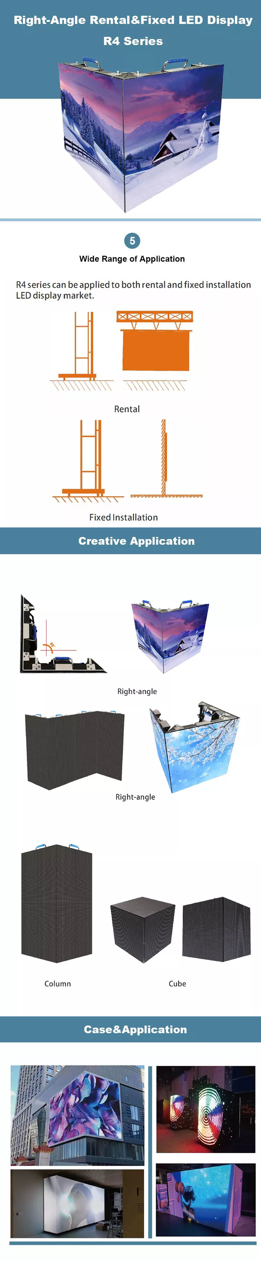 Indoor Newly Designed Stage Video Wall , P4.81 Small Spacing Rental LED Display