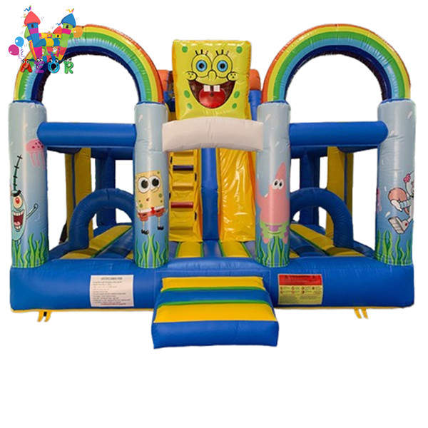 Inflatable Bounce Jumping Bouncer With Slide Inflatable Castle For Indoor Outdoor