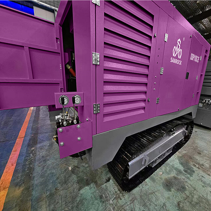 Steel Crawler Air Compressor Machine Mining Screw Air Compressor Diesel Air Compressor