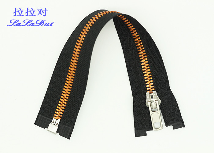 Invisible / Reversible Separating Zipper For Clothing , Child Wear Long Open Ended Zips