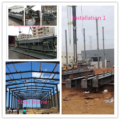 S355 Material Steel Garage Buildings With Painting DIN GB Standard