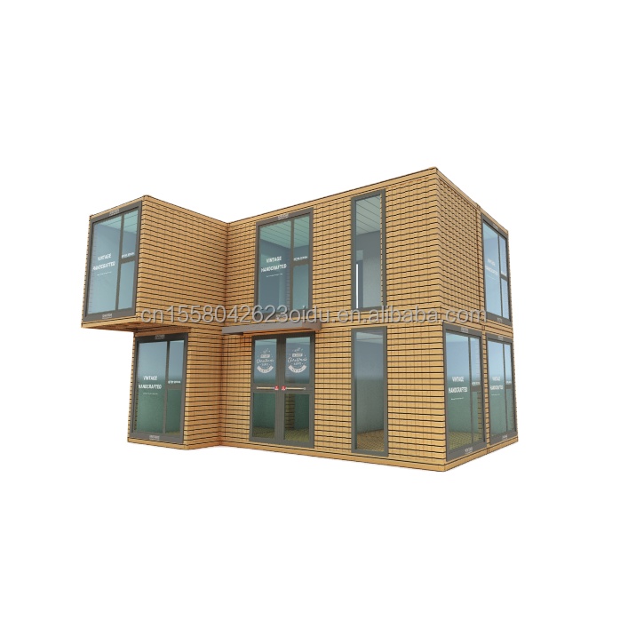 Modern Design Wooden Flat Pack Tiny Container House with 50/75/100mm Wave Sandwich Panel Wall and Multiple Usage Options