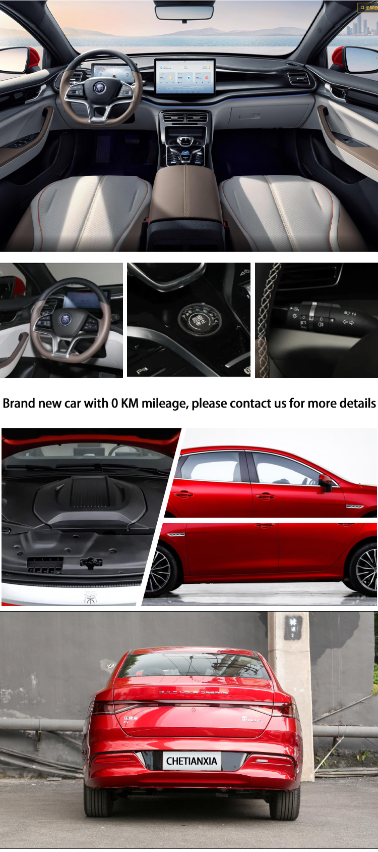 2023 China Pure Electric EV Cars Sedan Vehicles Byd Han Qin Plus