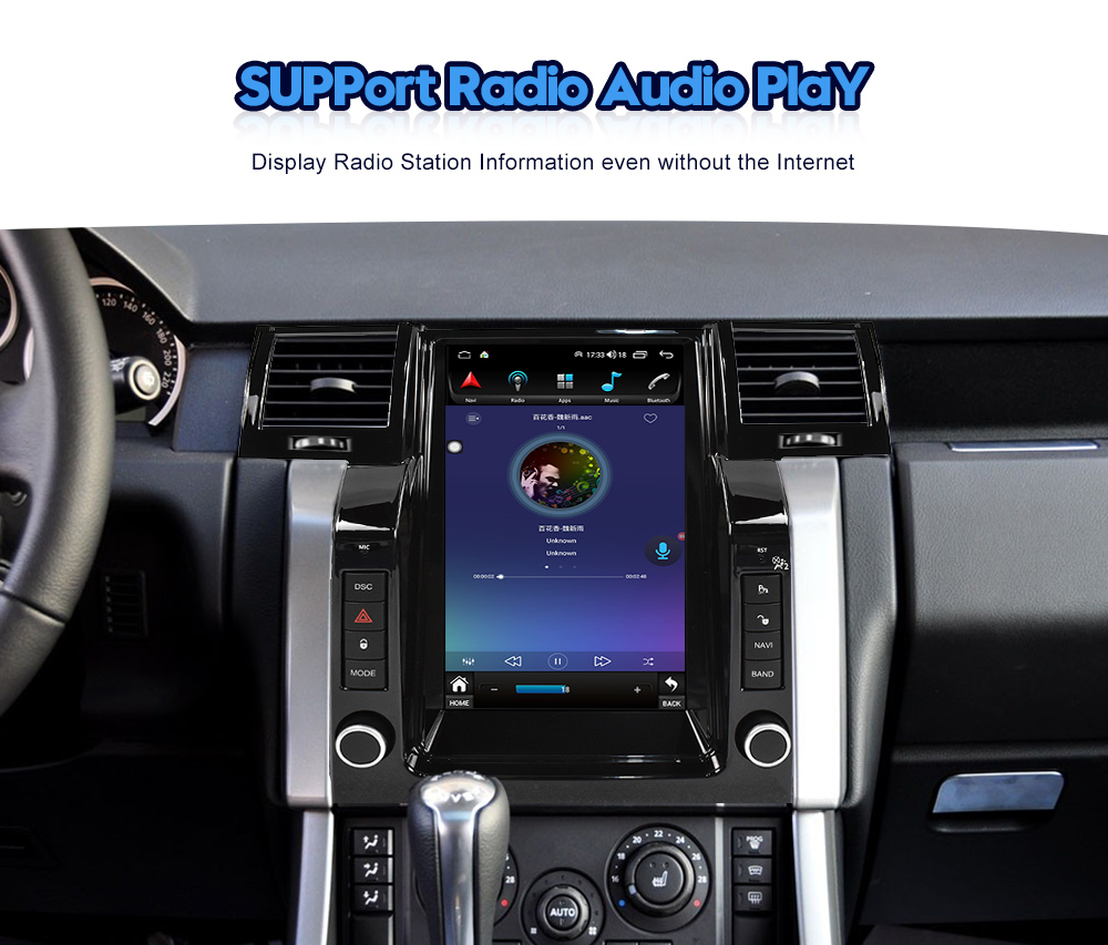 Viknav Car Radio For Range Rover Sport L320 (2005-2009) 12.1 Inch Android Auto Radio Vertical Screen Multimedia Player