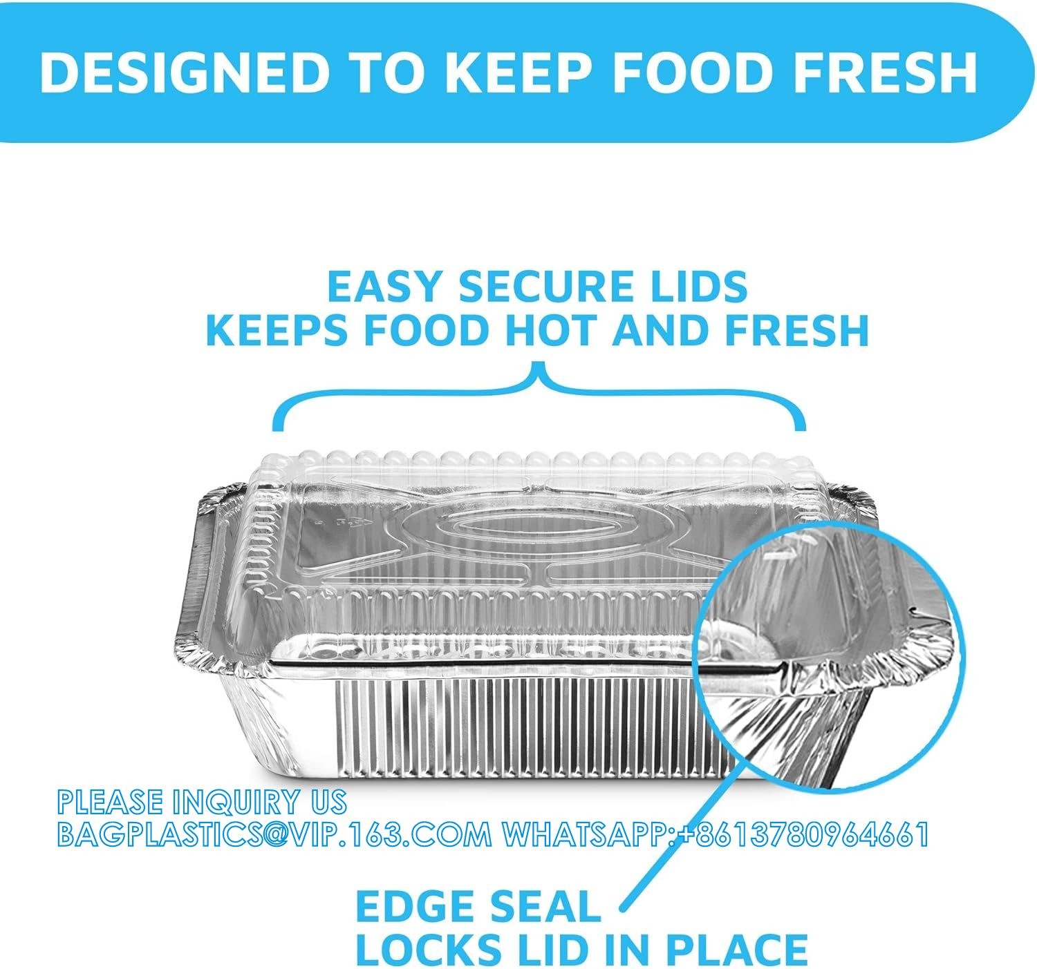 5x4”8x5.5” Drip Pans Aluminum Foil Food Containers Disposable Takeout Pans With Clear Lids Eco-Friendly & Recyclable