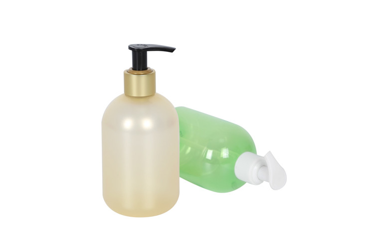 300ml Shampoo Bottle Hand Sanitizer Pump Bottle Od 68mm Gold Hot Stamping