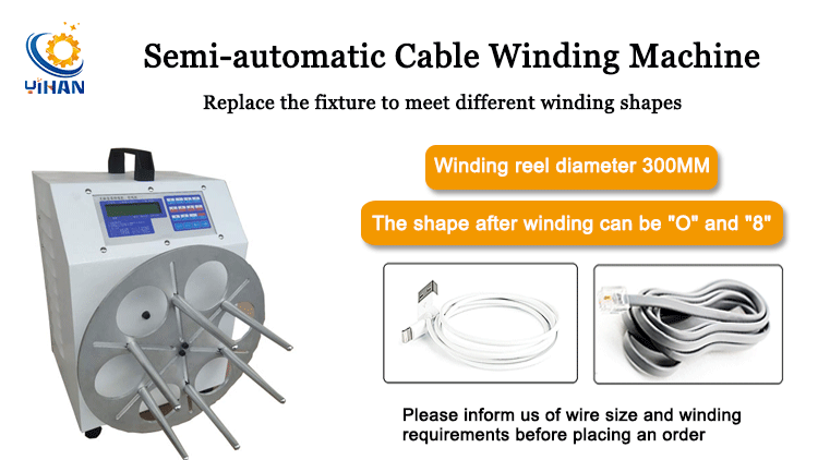 AC220V 50HZ/60HZ Winding Machine for Semi-automatic USB Data Cable and Wire Coil