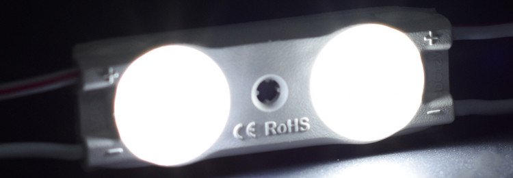 2 LED Module Lights 12V Outdoor Waterproof 2835 SMD LED Lamp Module