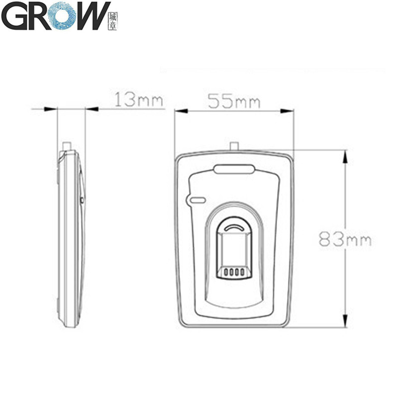 Grow R101s FPC1020 Desktop Capacitive USB Fingerprint Module Reader