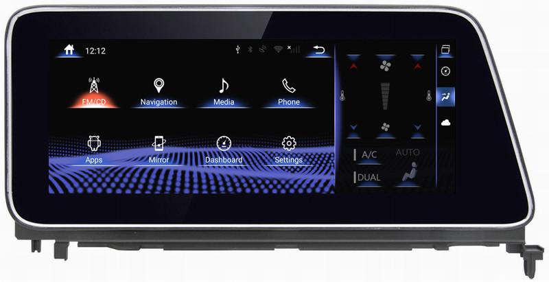 Ouchuangbo car radio stereo gps navi for Lexus RX270 350 450 support android 9.0 system
