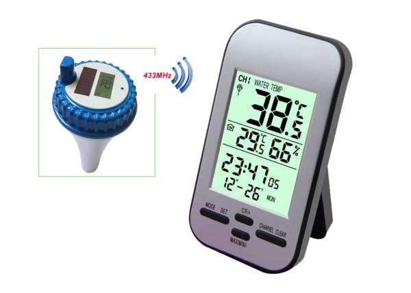Professional Wireless Digital Swimming Pool SPA Floating Thermometer Remote