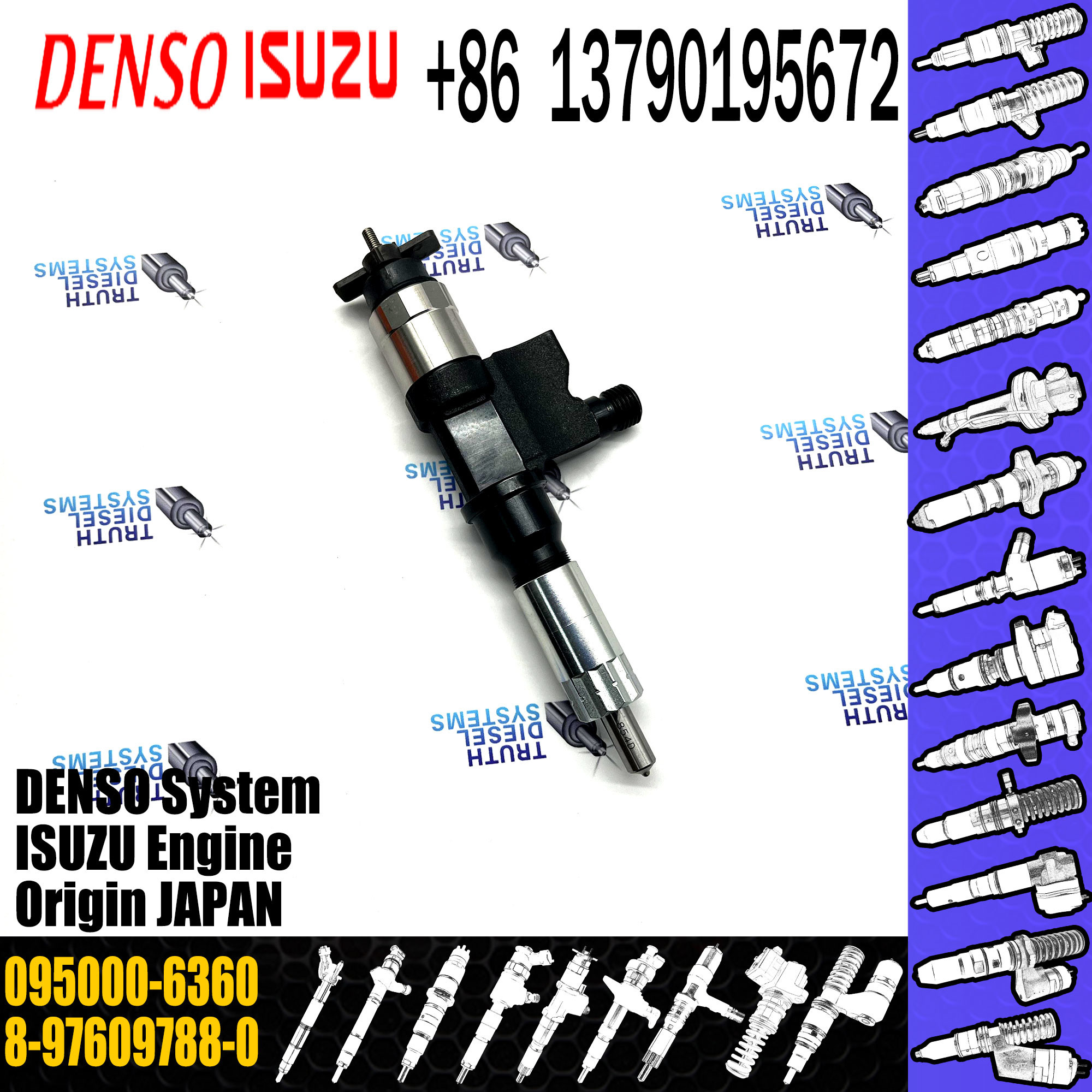 Hot Sale Injector Repair Kit 095000-6363 For Injector 8-97609788-0