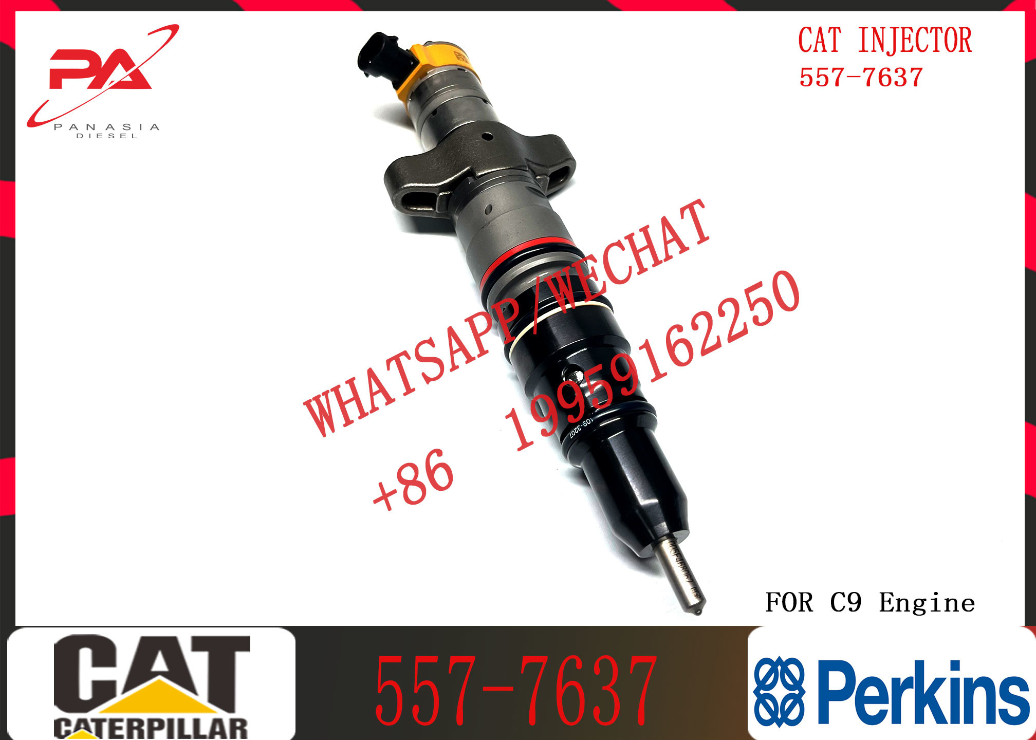 Diesel Fuel Injector 557-7637 254-4340 266-4446 387-9432 387-9436 225-0117 236-0957 For C9 Engine