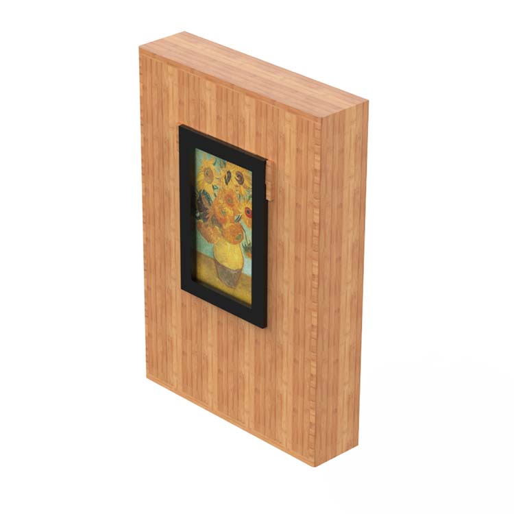 Wall Mounted Solid Wood Bamboo Storage Cabinet Kitchen Collapsible for Cutlery