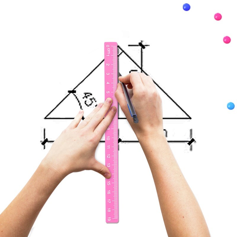 Custom Printing ABS Magnetic Ruler For Whiteboard Clear Numbers Accurate Scales