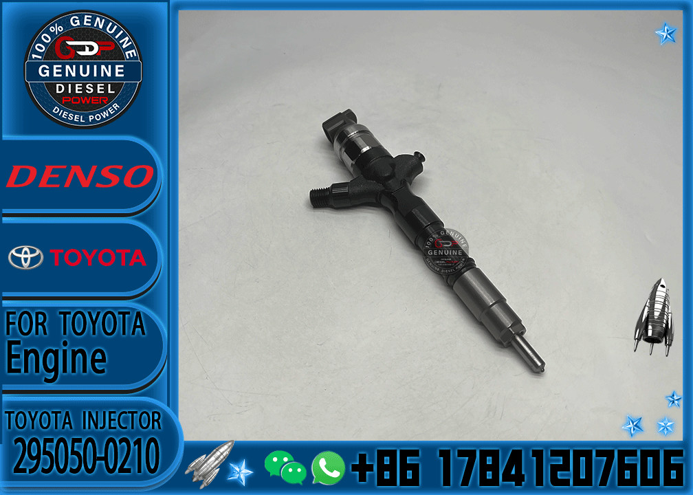 Common Rail Fuel Injector 23670-30410 Common Rail Injetor 295050-0210 for TOYOTA 1KD-FTV