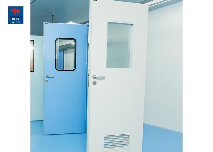 Air Tight Steel Swing Iron Glass 30min Fire Doors For Hospitals