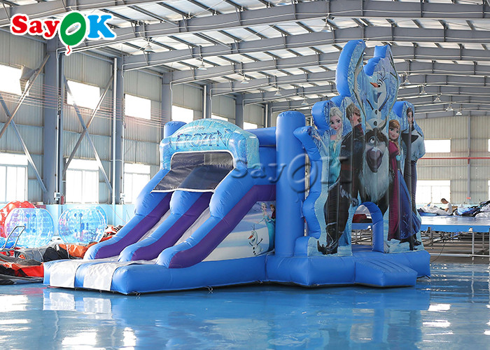 6m 20ft Children Frozen Bounce House Inflatable Bouncy Castles With Slide