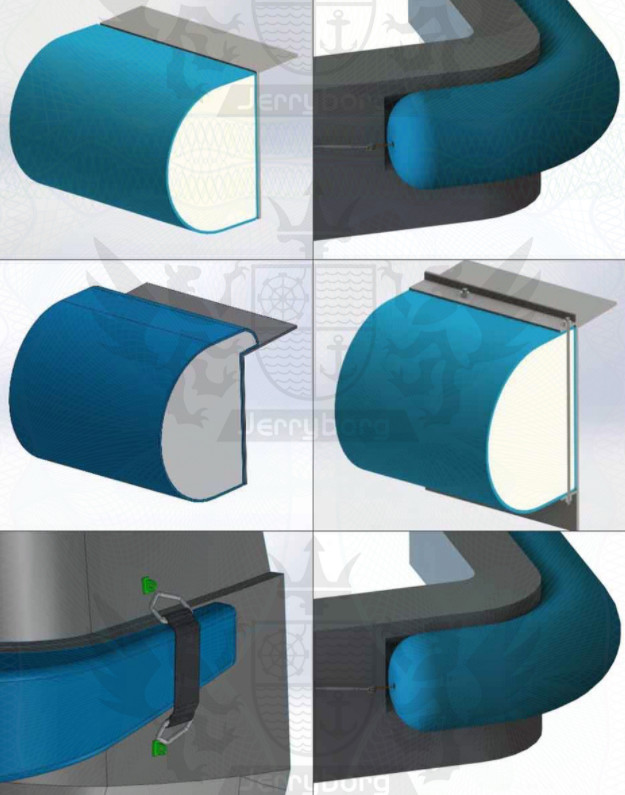 Foam Fender Good Performance Solid EVA Foam Filled Fender for Workboat