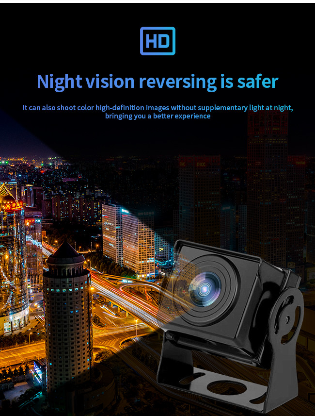 General Bus Reverse Parking Camera ABS HD Car Camera Truck Blind Area Rear View Starlight Car Monitoring