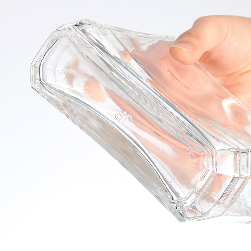500ml Glass Collar Square Vodka Whisky Bottle Wine Glass Bottle