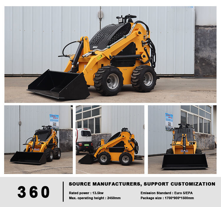 Ce Epa Engine Diesel Skid Steer Mini For Material Handling