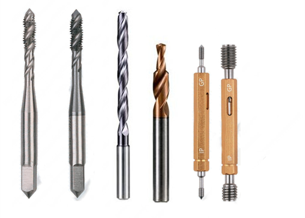 Short Thread Spiral 2.5P Tap Bit Set For Zinc Alloy