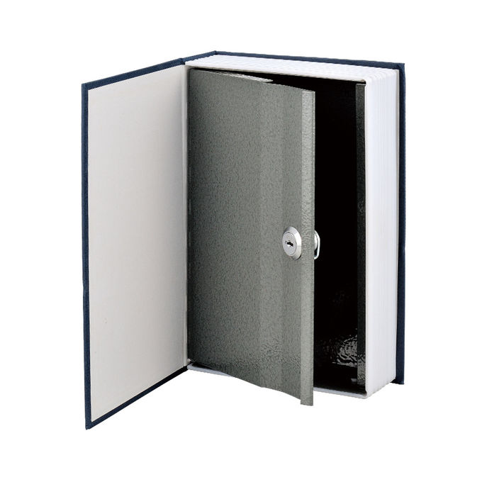 Secret Dictionary Book Safe Jewellery Money Cash Box with Key Lock(Blue)