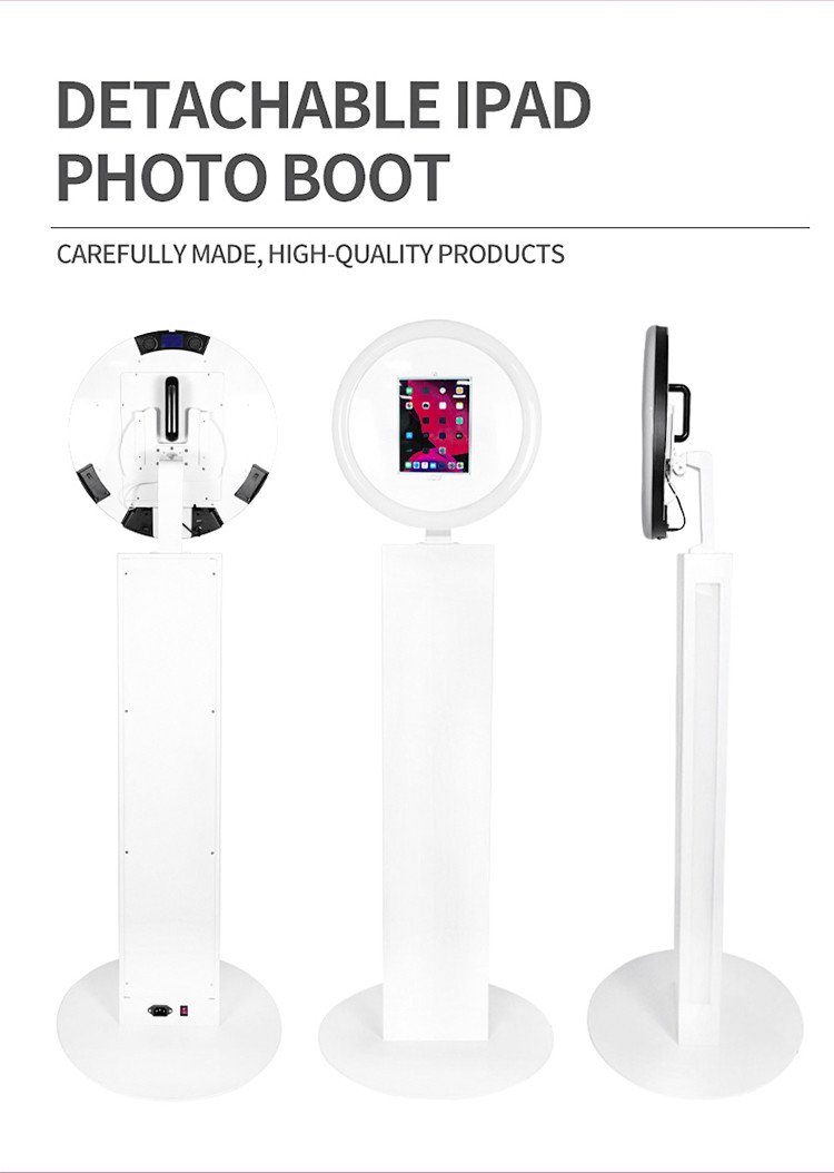 Led Ring Light Ipad Photo Booth Kiosk Interactive Social Media Photo Booth