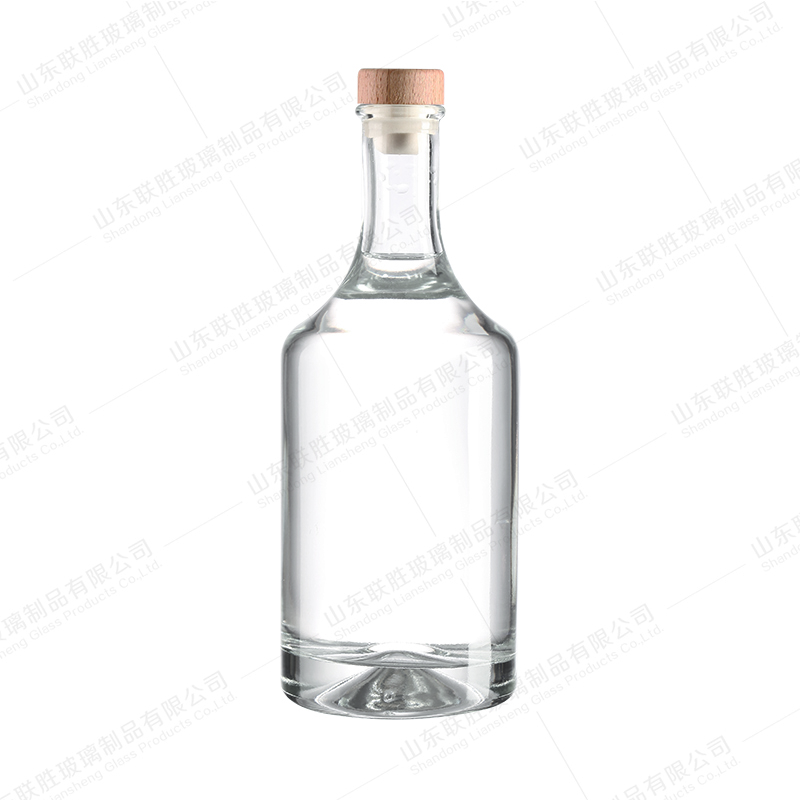 100ml 500ml 750ml Super Flint Cork Top Glass Bottles for Whiskey Gin Vodka Rum Liquor