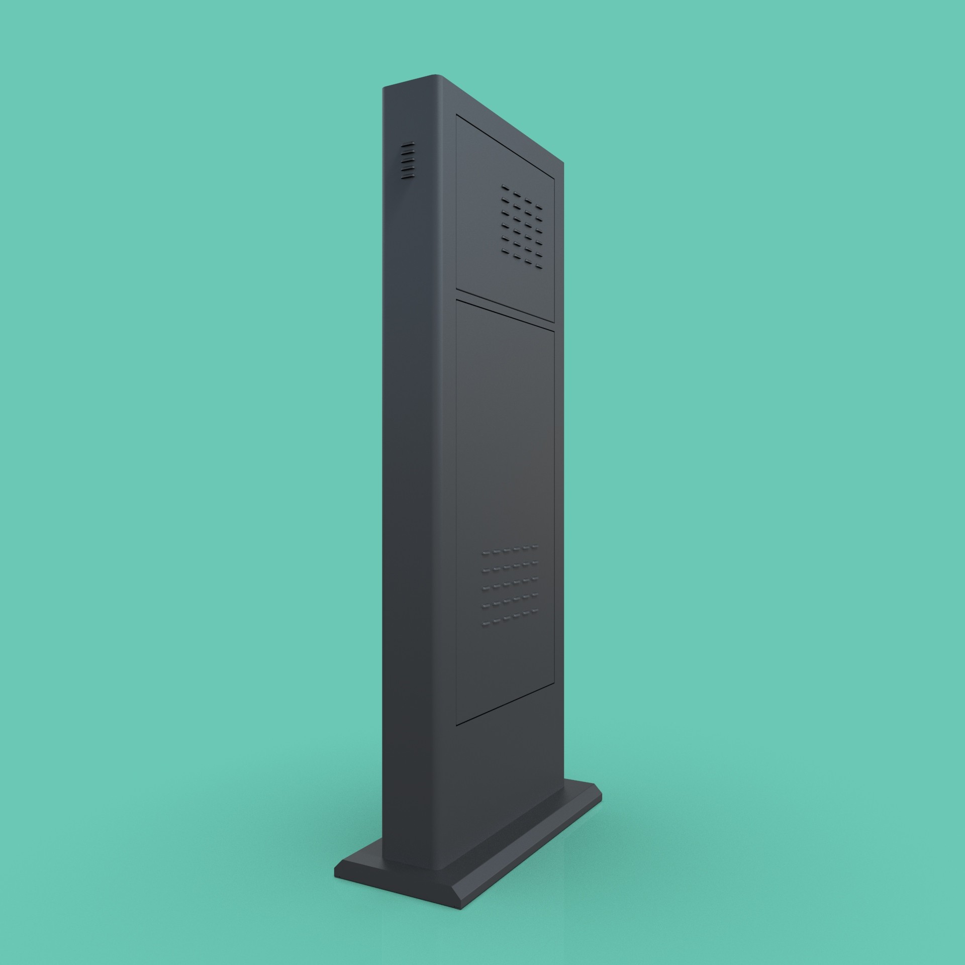 JP2101 Floor-Standing 21.5-Inch Smart Access Control System for Community Main Gates Supports RJ45, Wi-Fi, and optional 4G communication