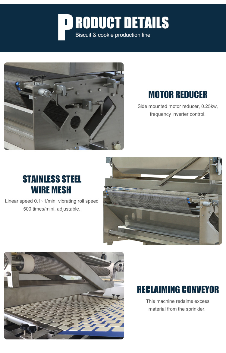 Customized Adjustable Electric Salt Sugar Sprinkler Machine For Biscuit Production