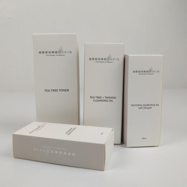 Cosmetic Packaging Box Custom Makeup Lipstic Skincare 30ml 50ml White Cardboard
