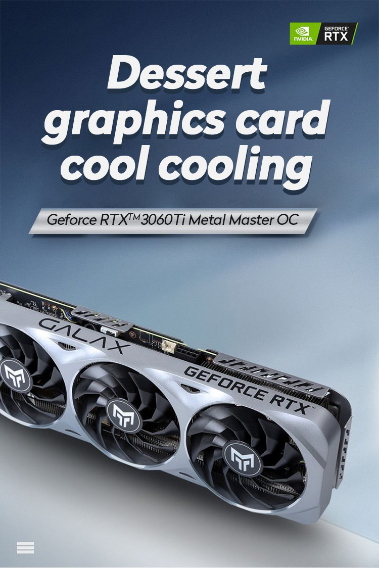 Professional Gaming Graphics Card RTX 3060 Ti Metal Master OC 8GB GDDR6 N Card