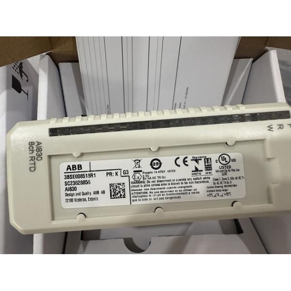 ABB Spare Parts AI830 3BSE008518R1 8 Channels RTD Analog Input Module S800 I/O Made In Sweden