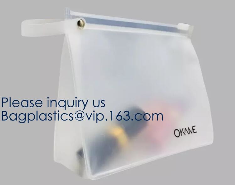 Daily Used Products Packaging Eva Zipper School Bag,Eco-Friendly Soft Plastic Frosted Cosmetic EVA Zipper Bags, Bagease