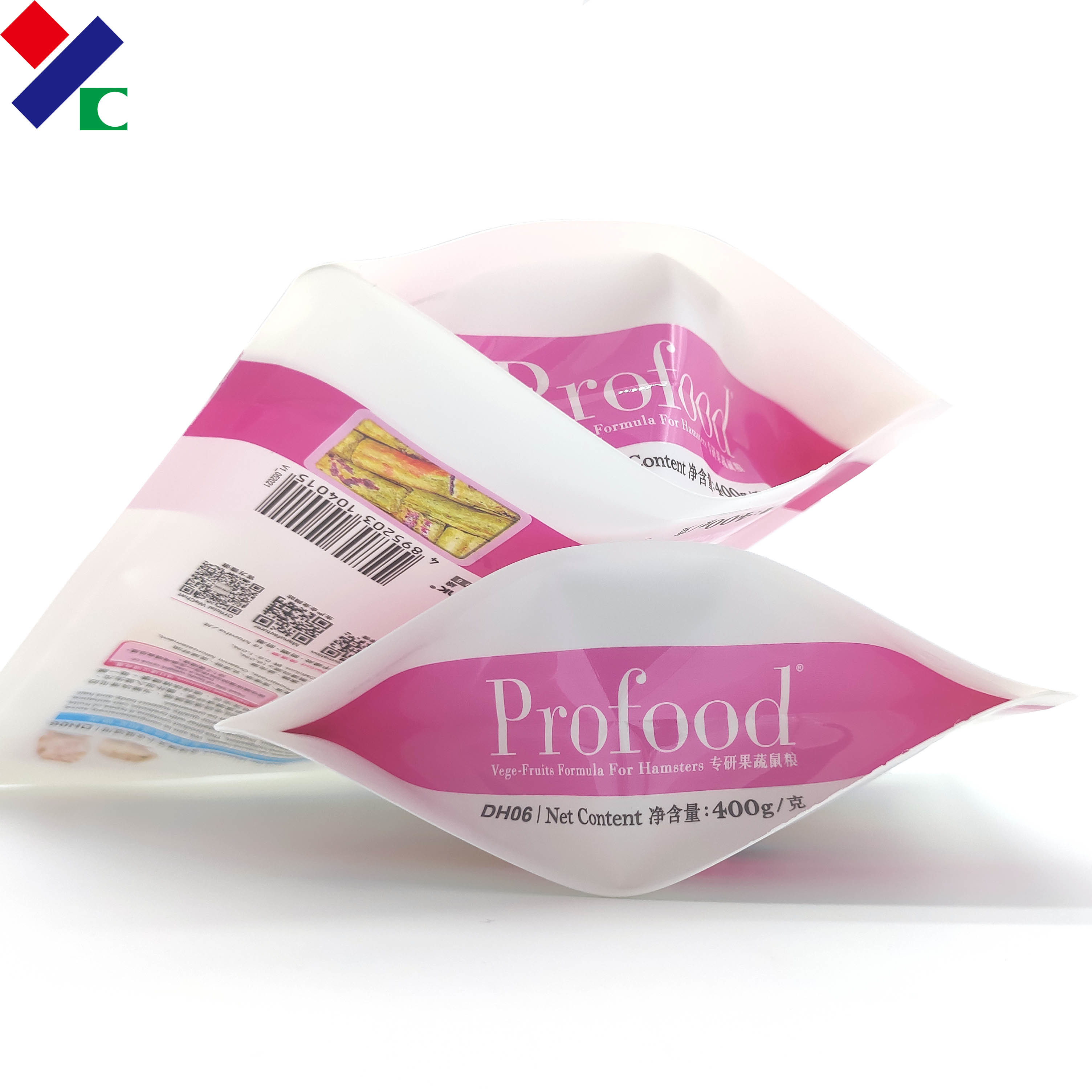 CMYK Printing 200 Microns PET Food Packaging Bag Oxygen Resistance